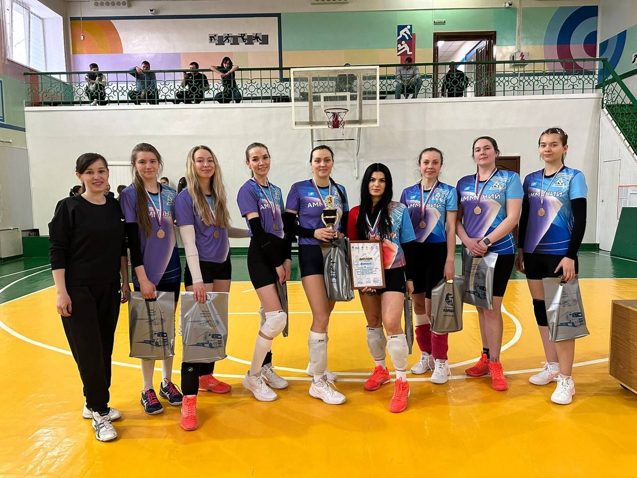 Команда «Аммоний» по женскому волейболу завоевали призовое место в чемпионате