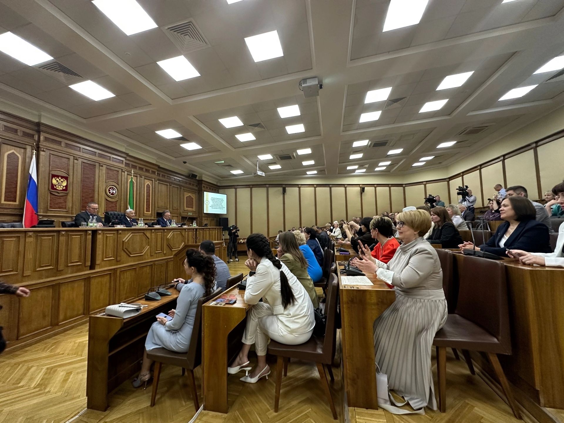 Главный редактор «Менделеевских новостей» приняла участие во встрече Председателя Госсовета РТ Фарида Мухаметшина с представителями СМИ