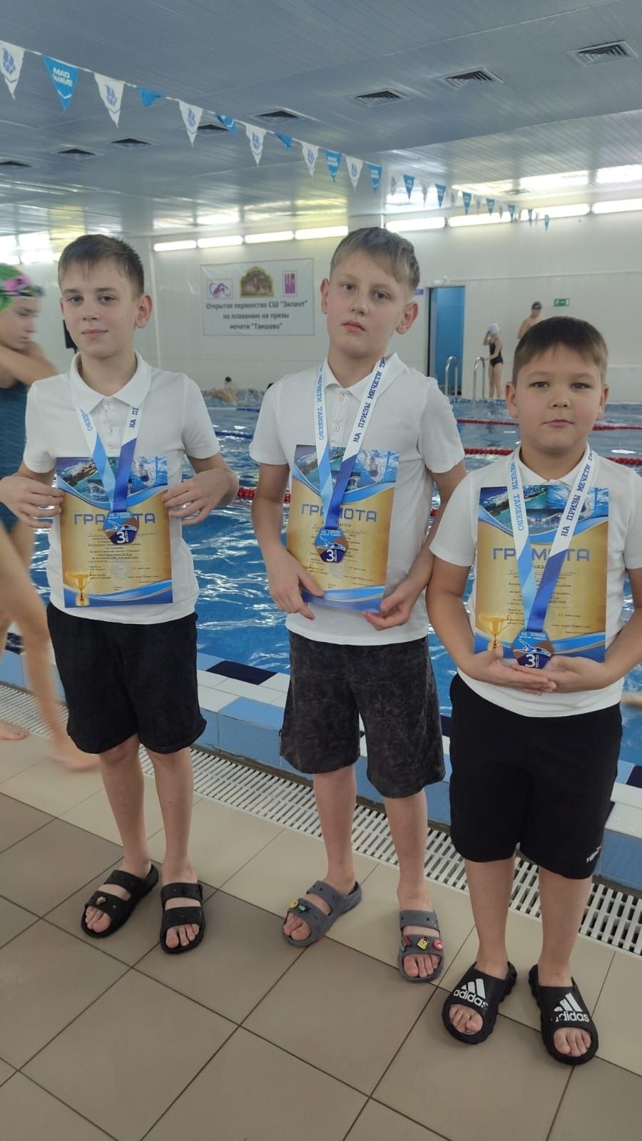 Юные пловцы из Менделеевска показали отличный результат на Открытом Первенстве