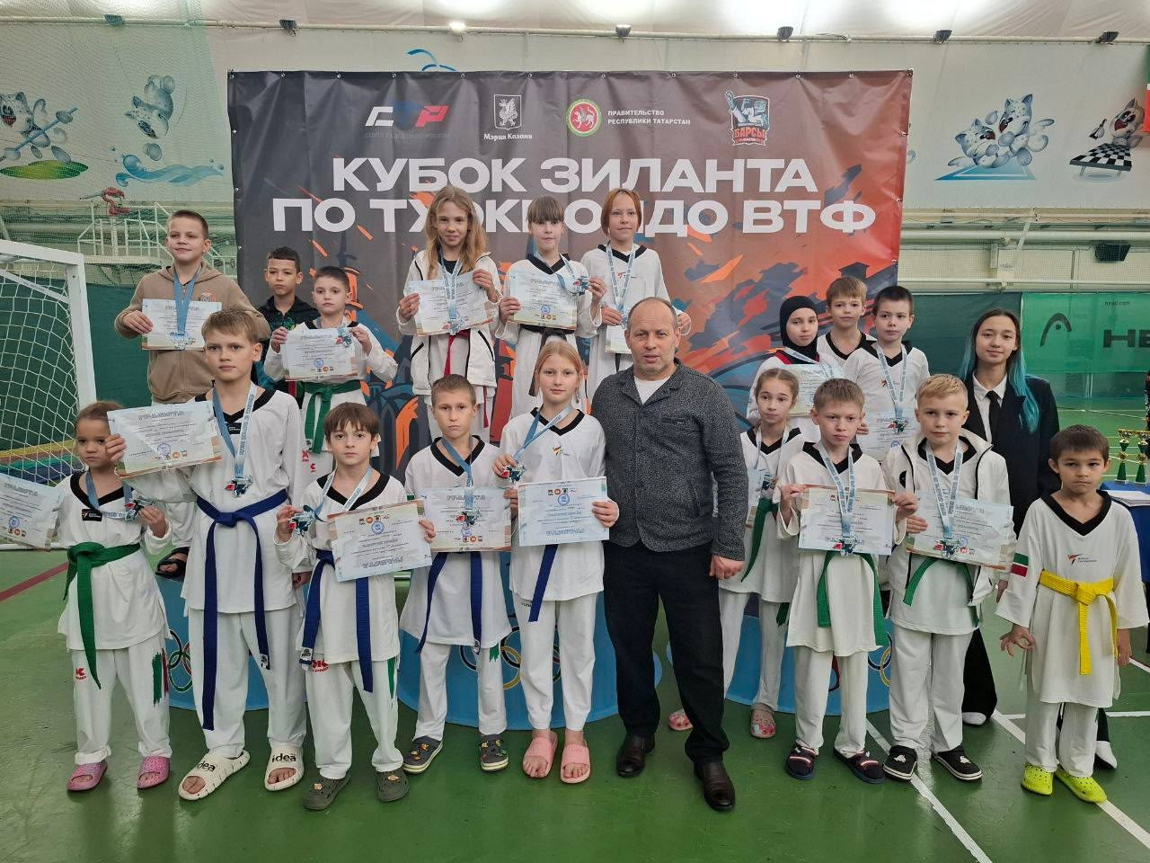 Менделеевские спортсмены взяли четыре золота и общекомандное серебро на Кубке Зиланта по тхэквондо