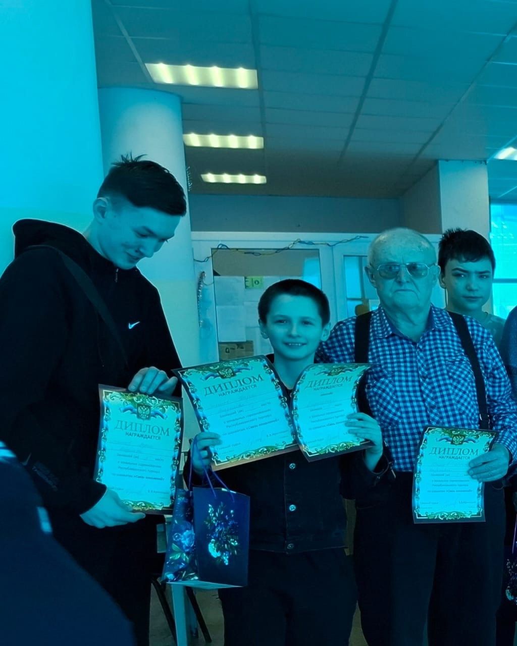 Семейная команда из Менделеевского района участвовала в зональном этапе республиканского турнира по шахматам
