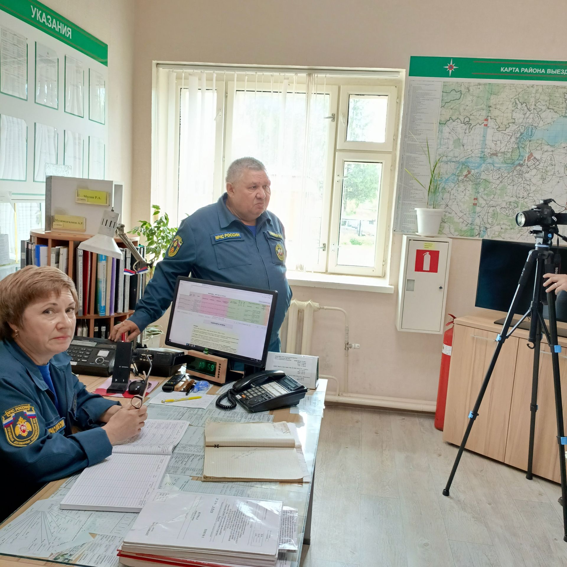 Медиа-лаборатория «PROЭфир» из Менделеевска побывала в Пожарной части №26