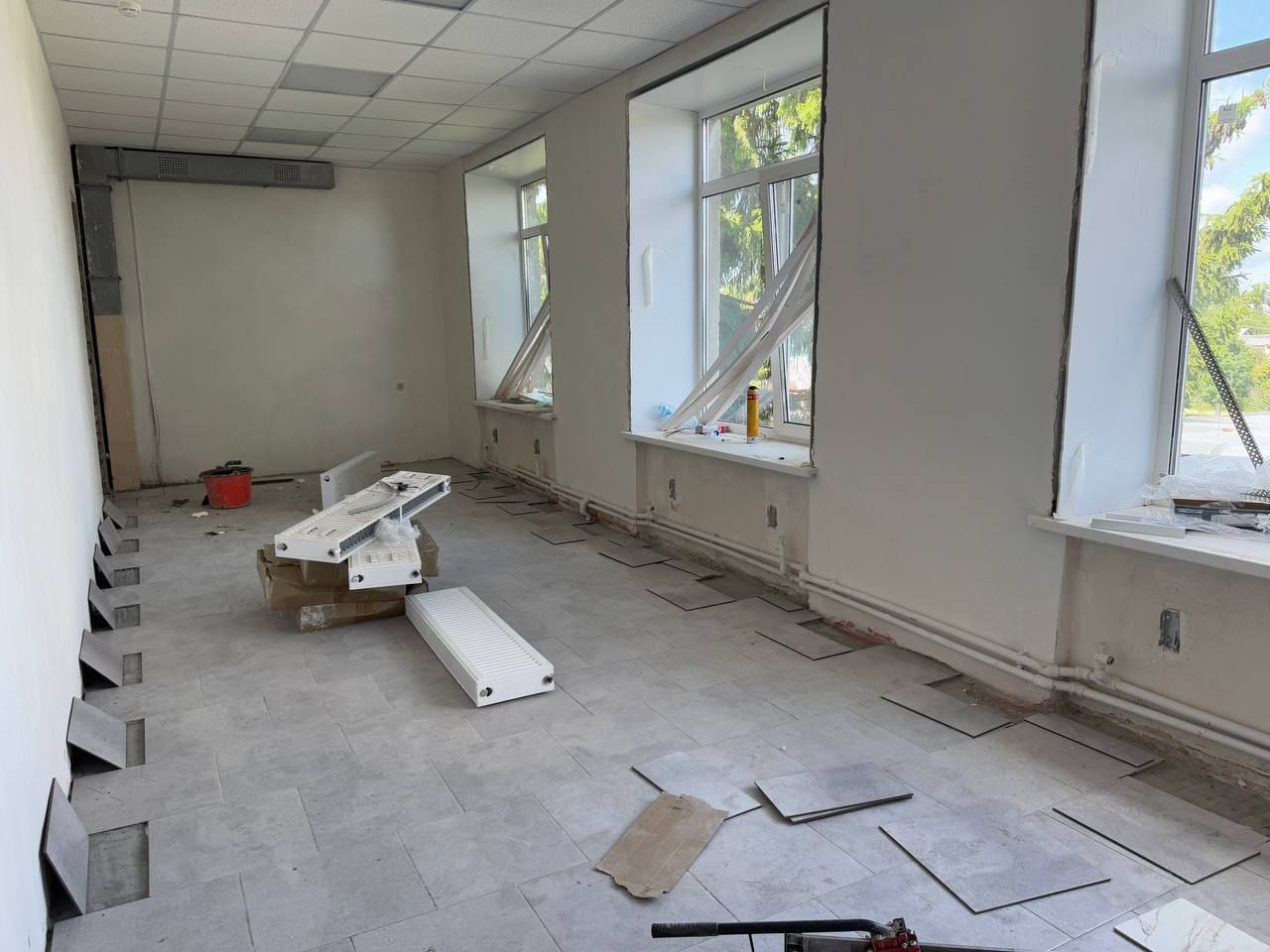 В Камаевской школе строится новая столовая
