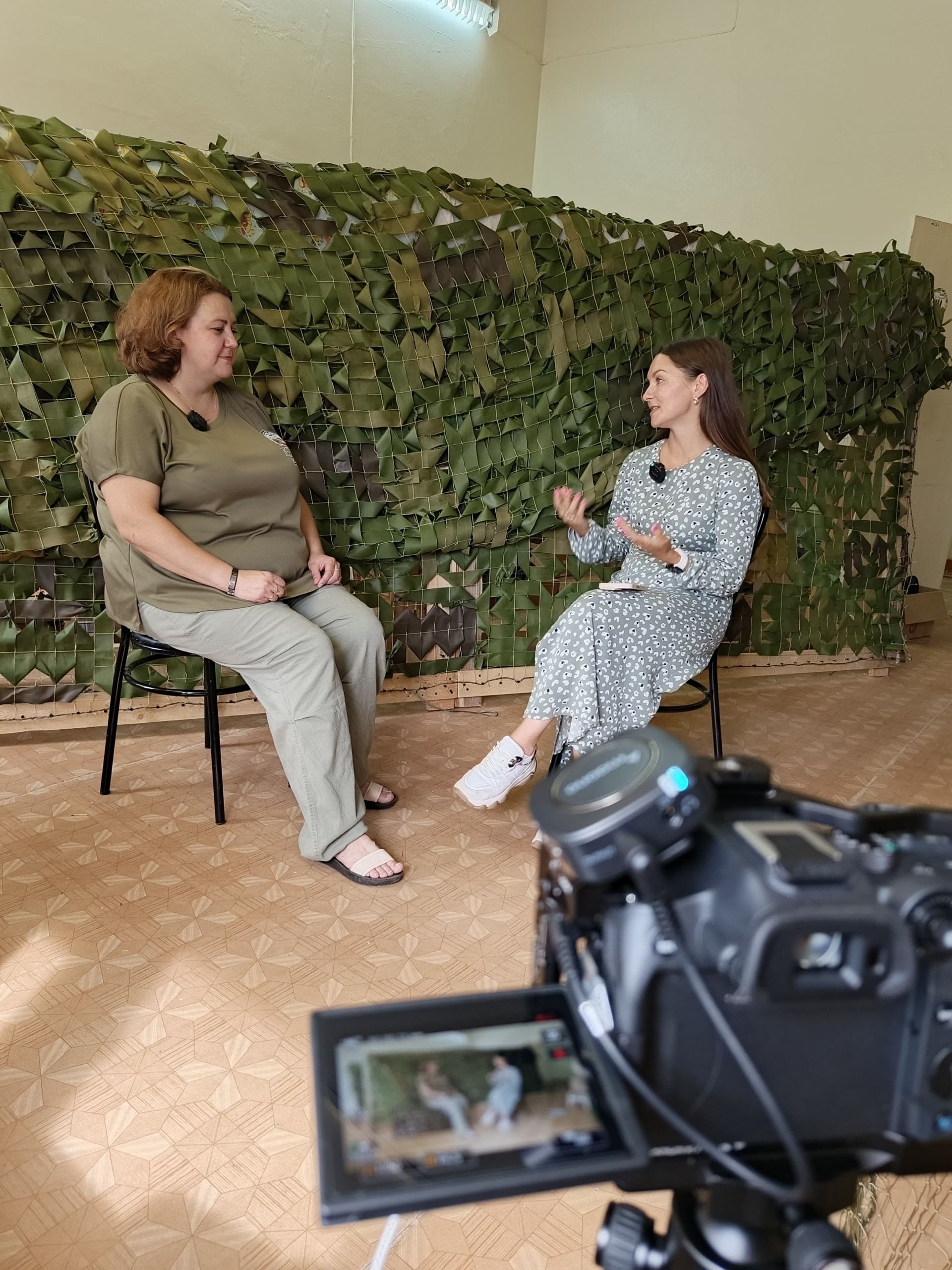 Марина Глебова: «Первую маскировочную сеть» сшили из подручных средств