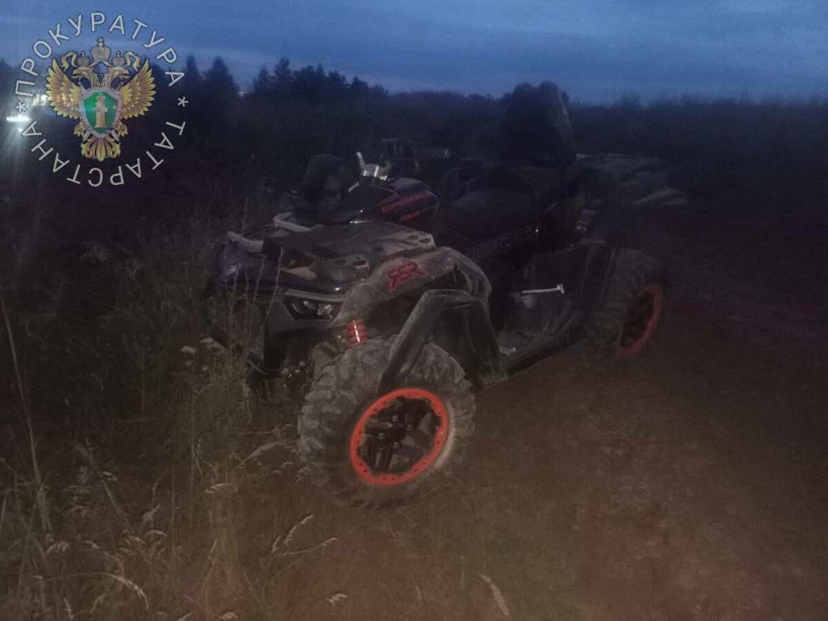 ДТП в Тукаевском районе: пара разбилась на квадроцикле в садовом товариществе