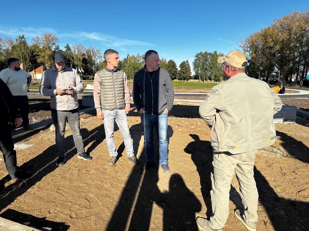 В парке «Камашево» Менделеевска идёт масштабное благоустройство
