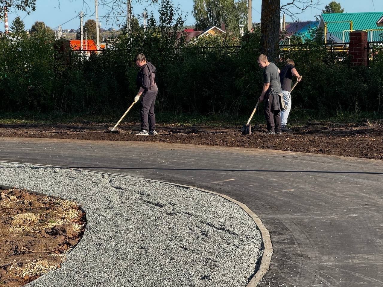 В парке «Камашево» Менделеевска идёт масштабное благоустройство
