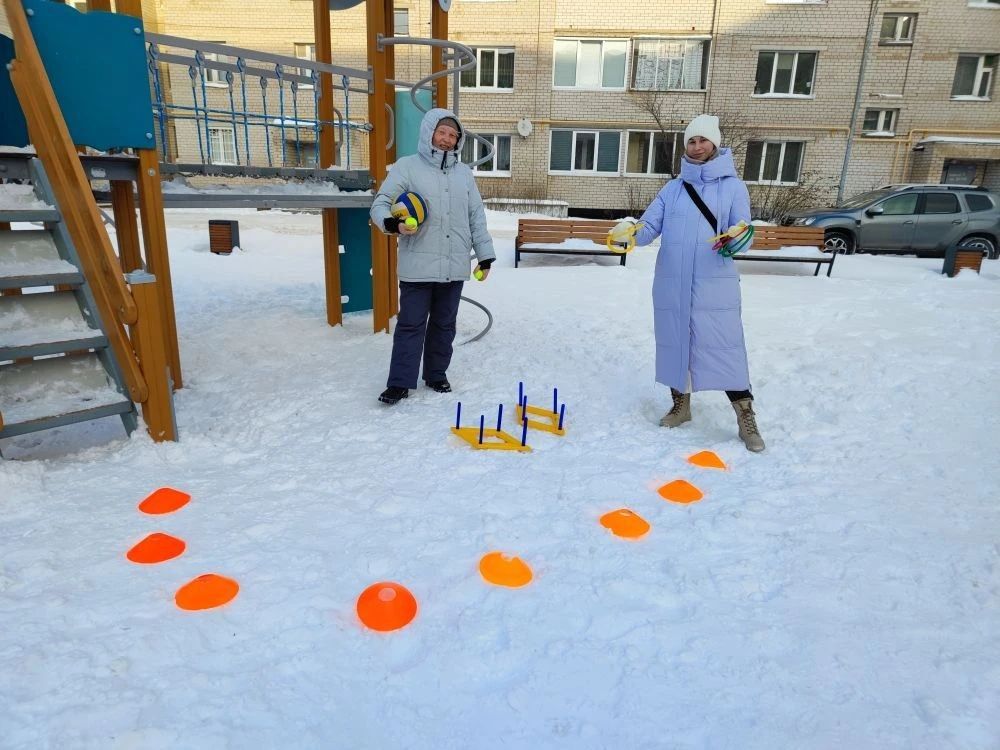 В Менделеевске провели зимние олимпийские игры во дворе