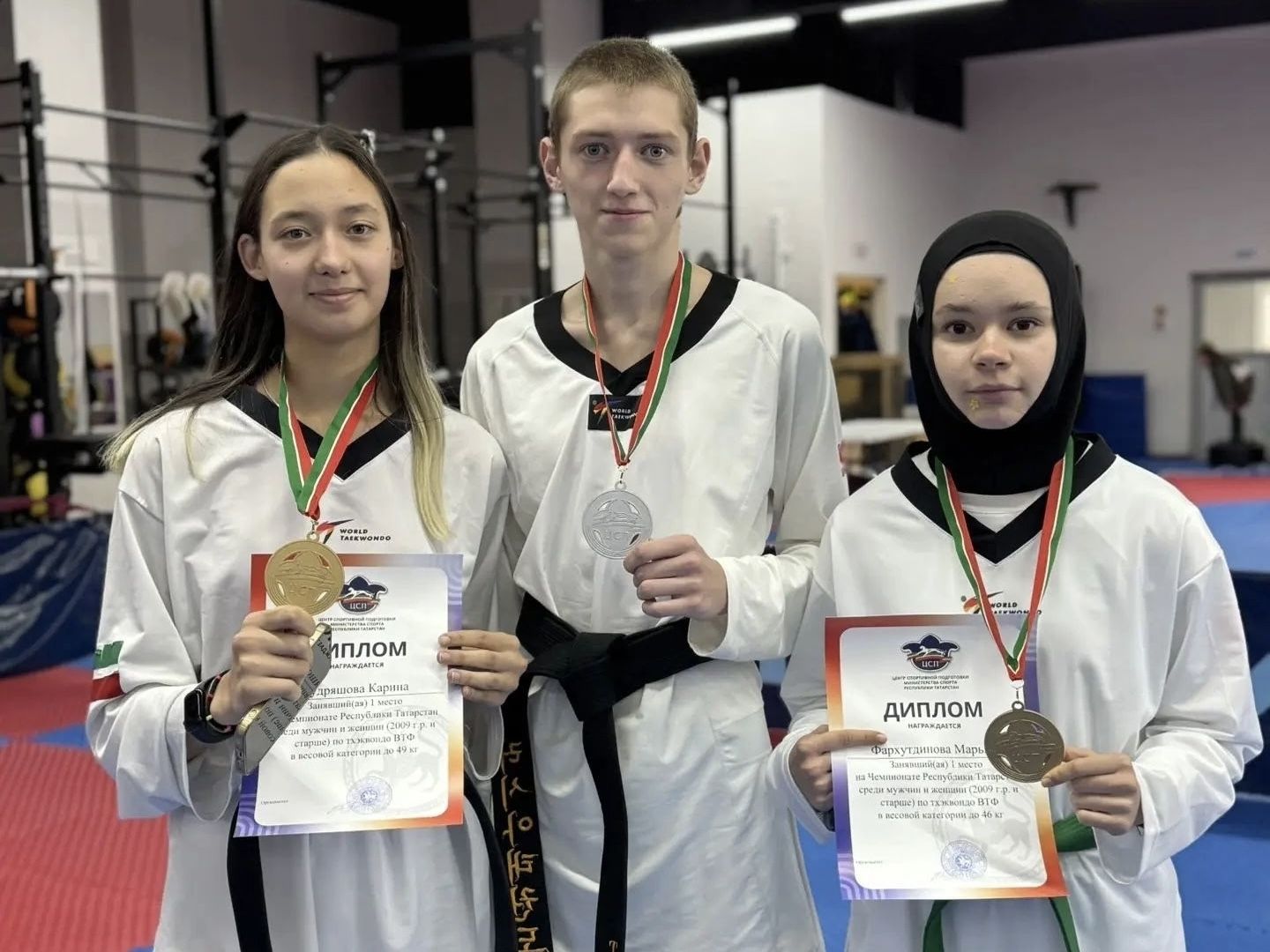 Сборная Менделеевска заняла 3 место на Чемпионате РТ по тхэквондо