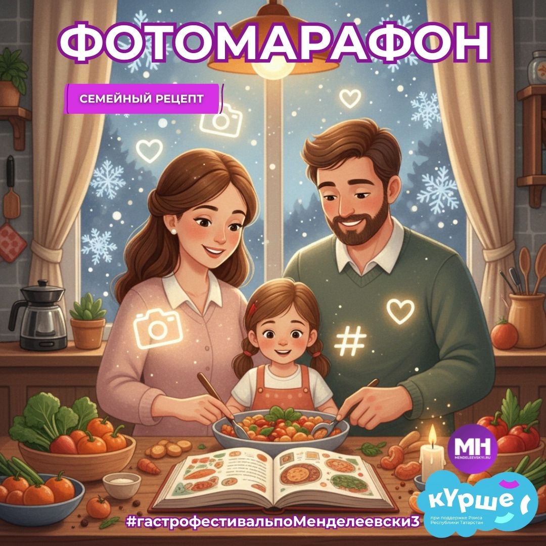 Поделитесь семейным рецептом: в Менделеевске стартует вкусный фотомарафон
