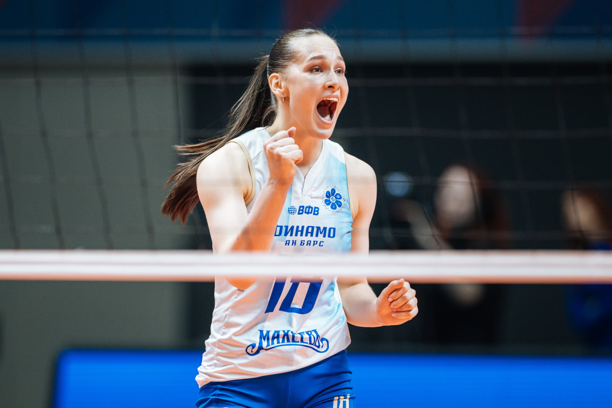 Казанское «Динамо-Ак Барс» разгромило соперниц и выиграло золото в женской Суперлиге по волейболу