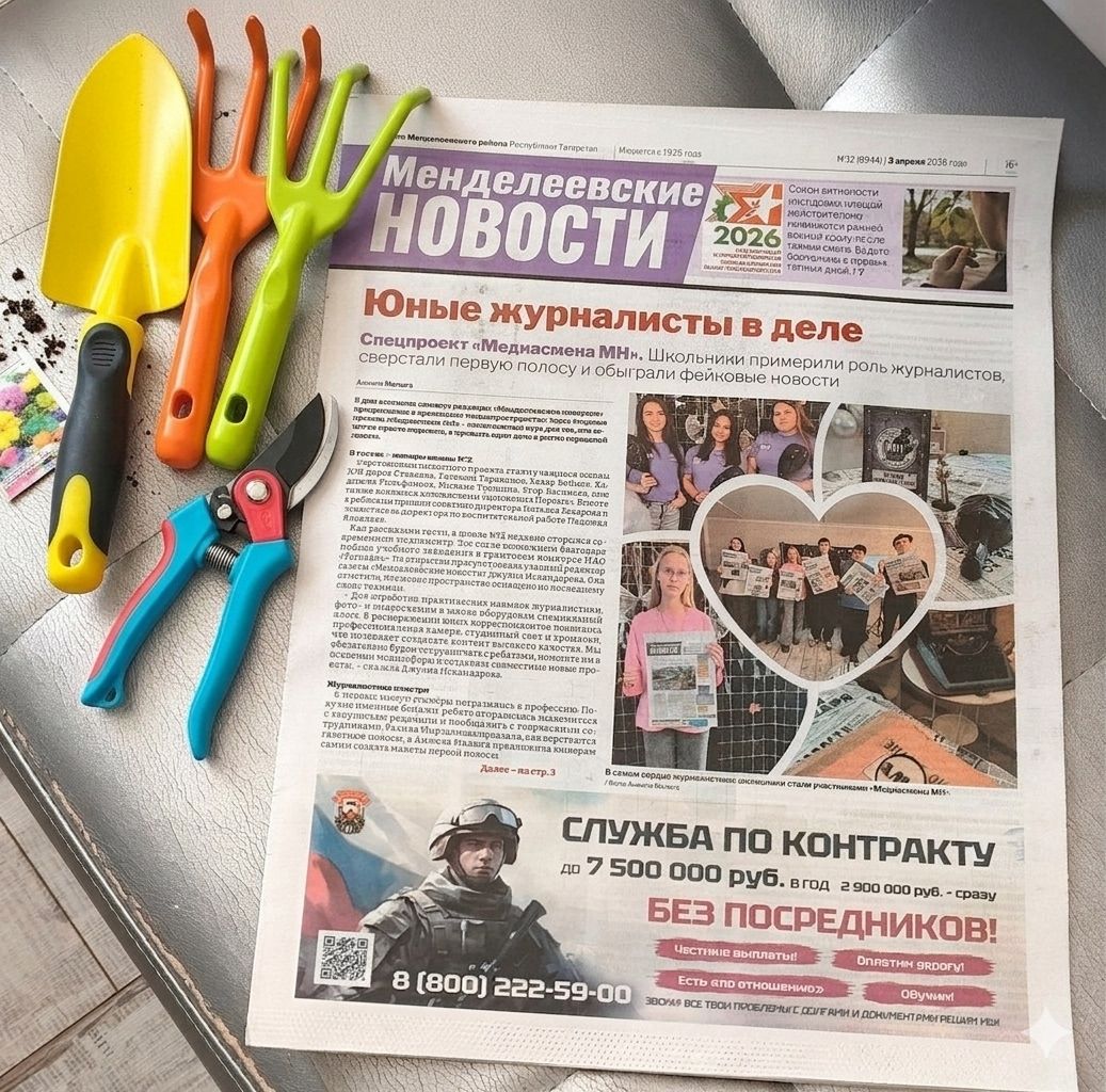 Редакция «Менделеевских новостей» запустила розыгрыш садовых призов за подписку на газету