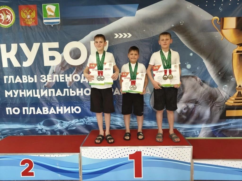 Юные пловцы из Менделеевска завоевали пять медалей на Кубке Главы Зеленодольского района