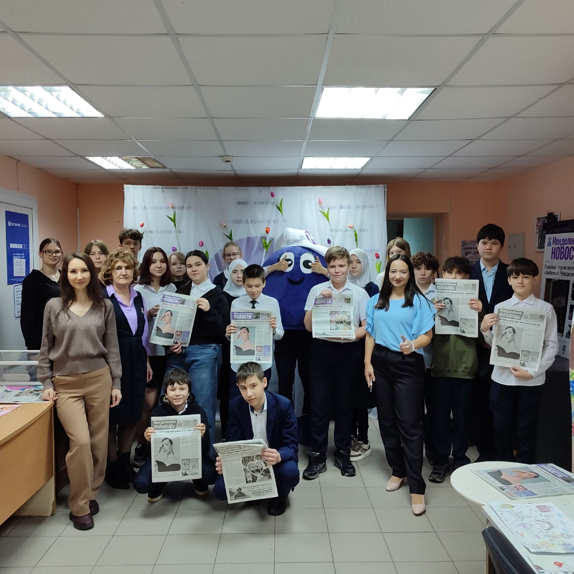 Школьники Менделеевска узнали, как создаются новости на русском и татарском языках
