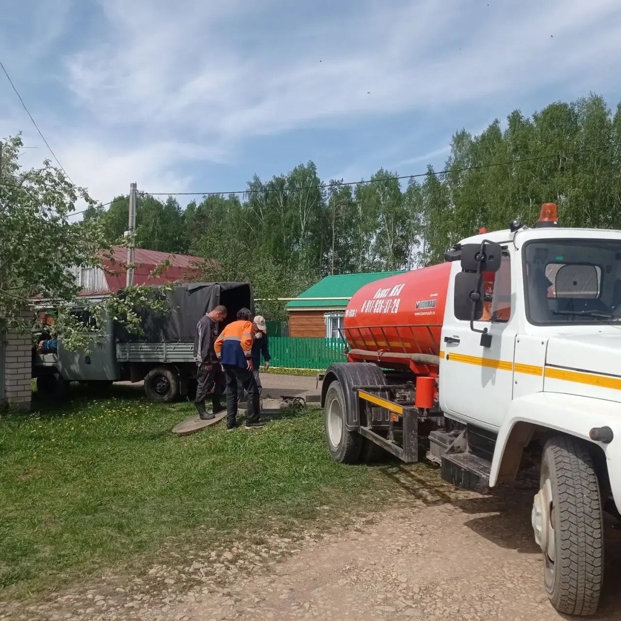 Порыв воды на улице Лесной в Ижевском поселении устранили оперативно
