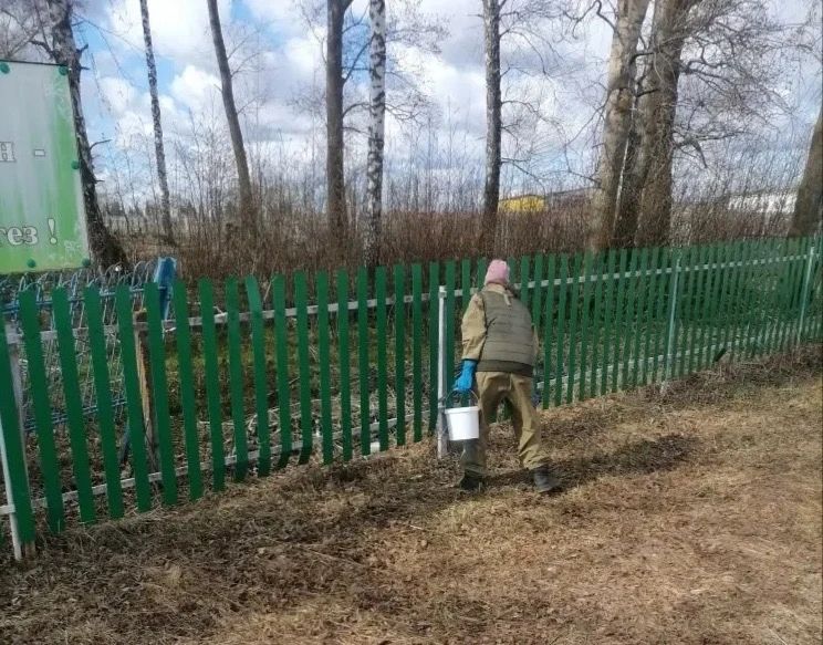 В Менделеевском районе провели обработку парков и скверов от клещей и комаров