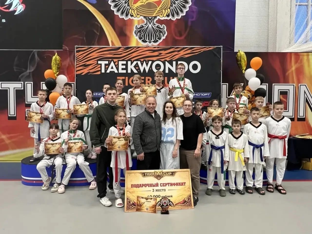 Тхэквондисты из Менделеевска завоевали 3 общекомандное место на «Tiger Cup» в Ульяновске