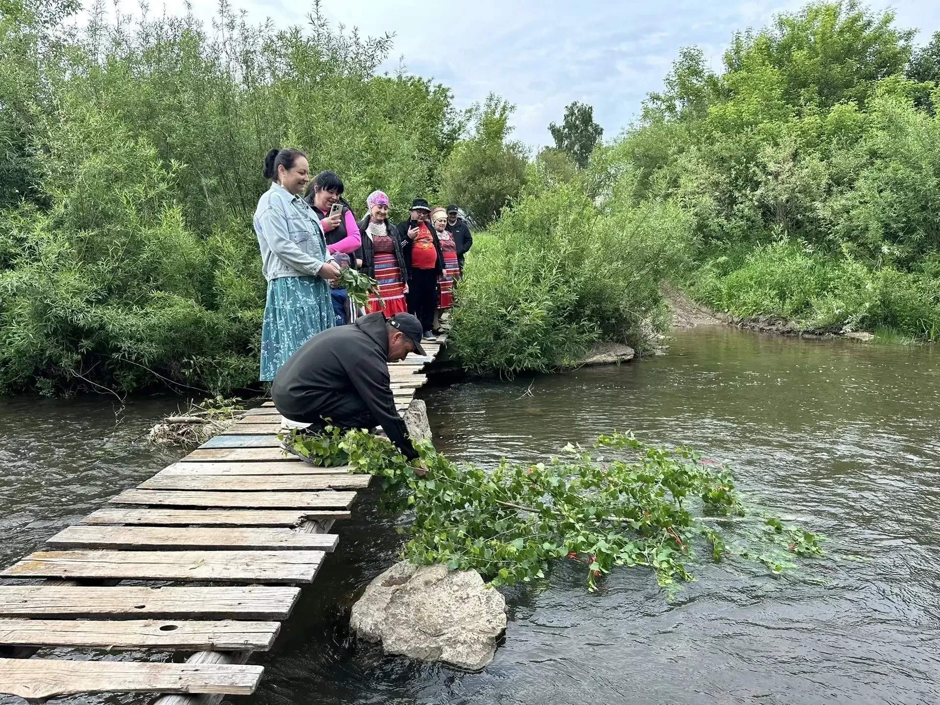 В селе Старое Гришкино Менделеевского района прошёл обряд проводов берёзы