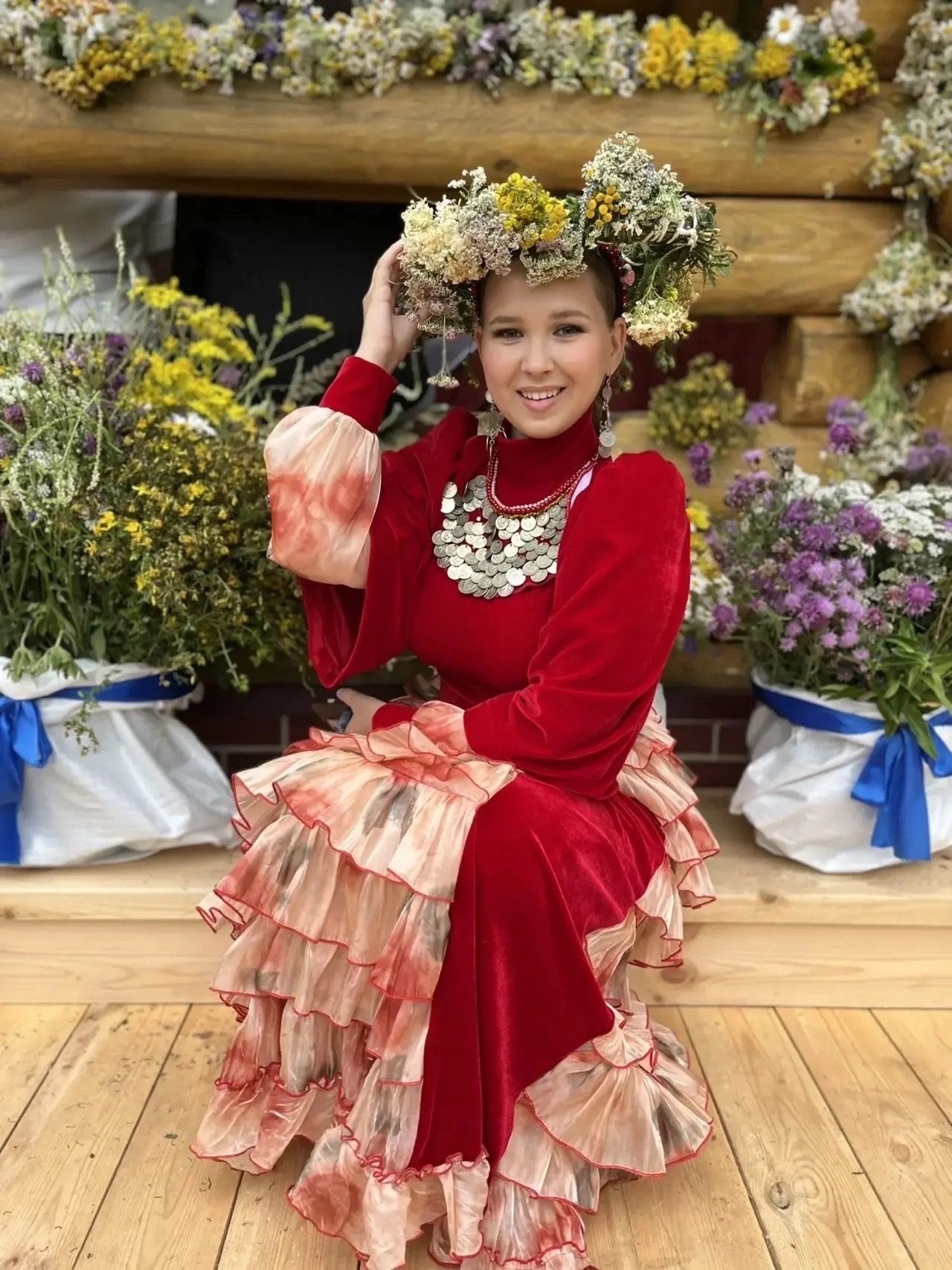Яна Шалаумова выступила на республиканском празднике кряшенской культуры в Мамадыше