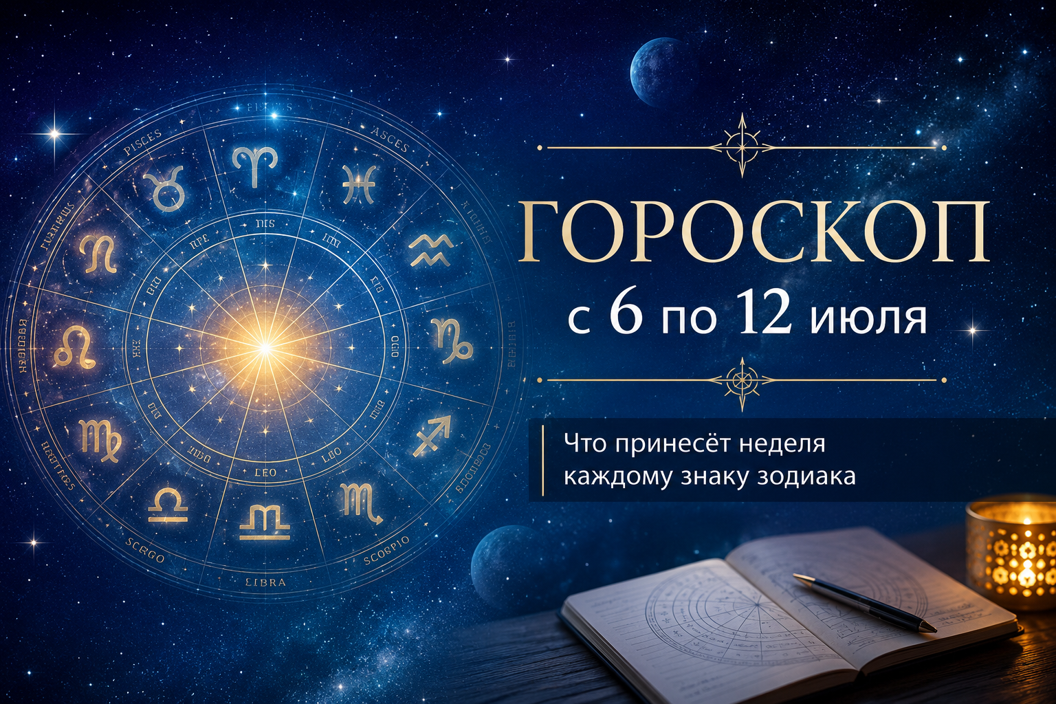 Что ждёт знаки зодиака с 6 по 12 июля