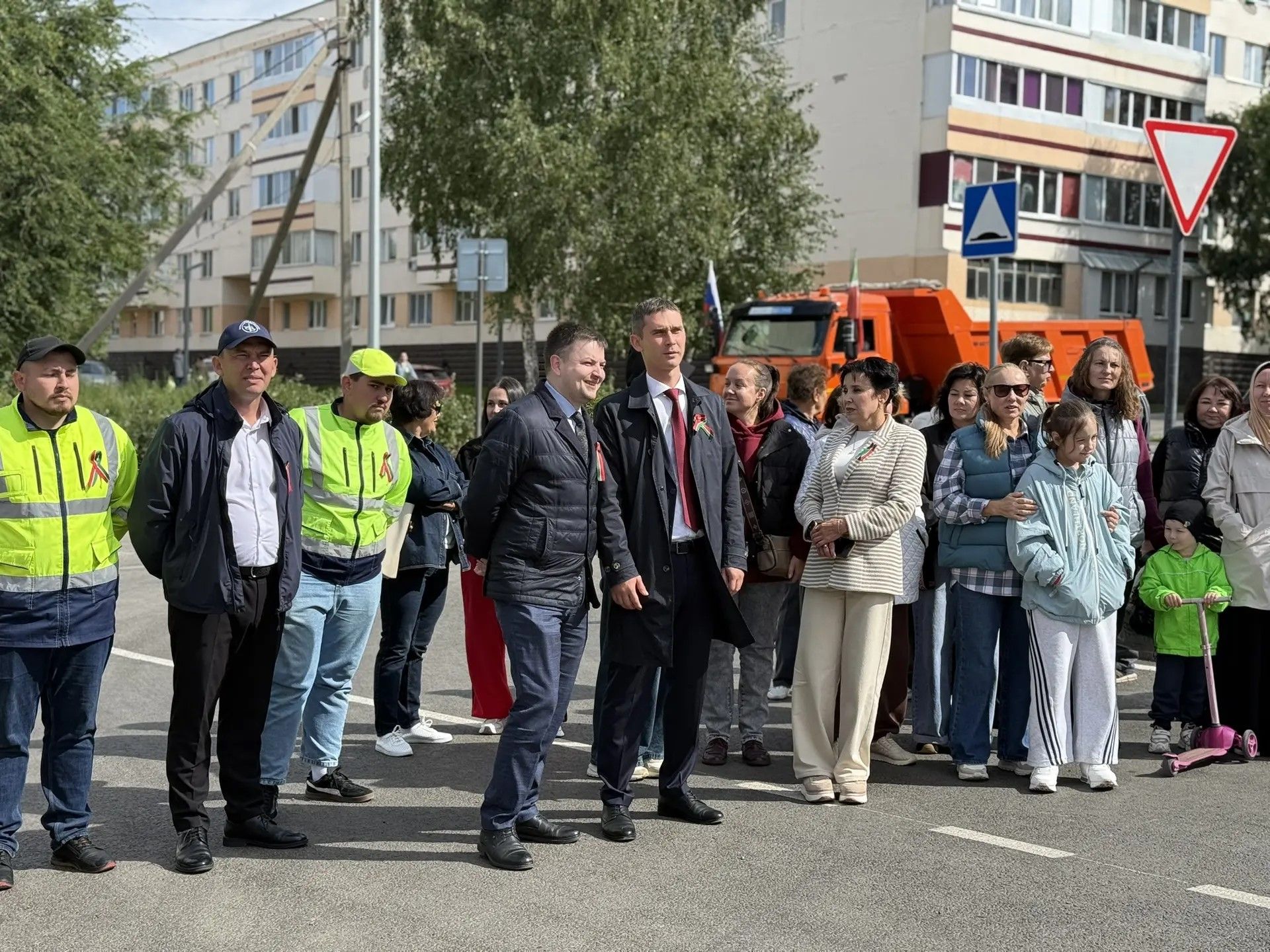 В День республики в Менделеевске открыли дорогу по улицам Химиков и Татарстана