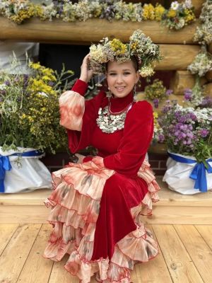 Яна Шалаумова выступила на республиканском празднике кряшенской культуры в Мамадыше