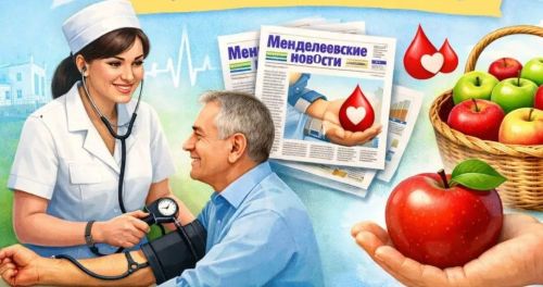 В редакции «Менделеевских новостей» пройдёт акция «Измерь давление — получи яблоко»