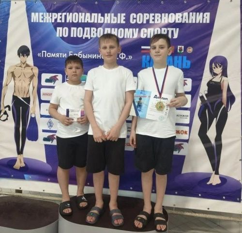 Пловцы из Менделеевска завоевали награды на Чемпионате Татарстана по подводному спорту