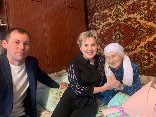 Песәй авылында яшәүче Люция Габиева 90 яшен билгеләде