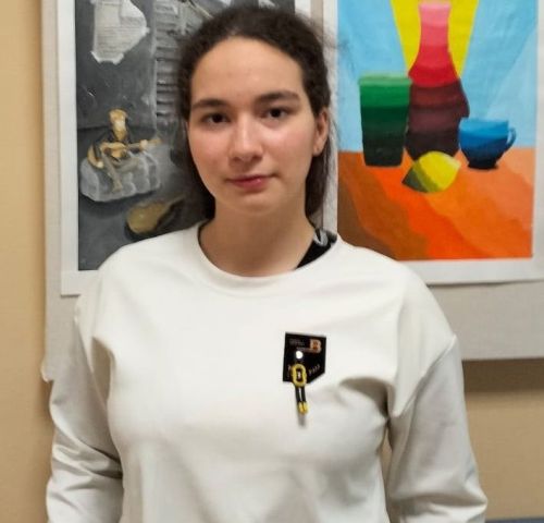 В ДШИ прошла персональная выставка работ ученицы