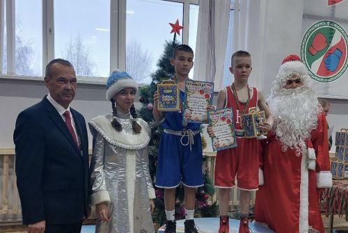 В спортивной школе «Батыр» прошёл Турнир по боксу на призы Деда Мороза