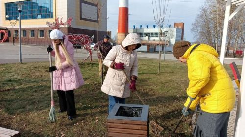 Менделеевцы присоединились к весеннему субботнику