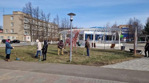 Менделеевцы присоединились к весеннему субботнику