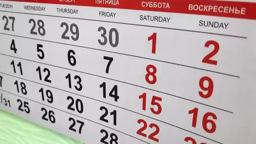 Следующие длинные выходные будут в апреле и мае