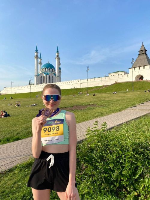 Жительница Менделеевского района приняла участие в Казанском марафоне