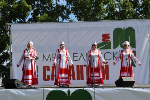 В рамках Сабантуя в Менделевском районе прошл фестиваль «Платок — символ нации»