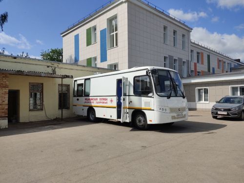 В Менделеевске принимает передвижной маммографический кабинет