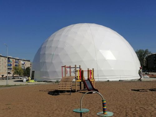 В Менделеевске приступили к обшивке купола «Атмосфера»
