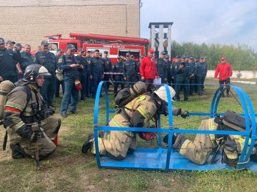 Менделеевскида республика янгын сүндерүчеләр ярышы узды