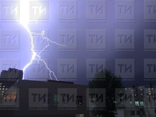 В Менделеевском районе прогнозируют грозу