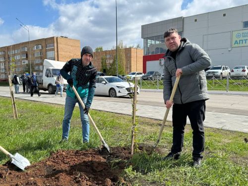 В Менделеевске посадили 50 саженцев в рамках Международной акции «Сад памяти»