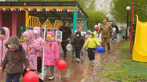 Бессмертный полк прошагал в детском саде № 11 «Планета детства»