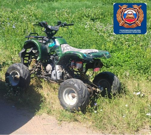 В Татарстане 9-летняя девочка остановлена автоинспекторами во время управления квадроциклом