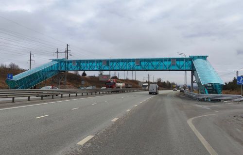 На трассе М‑7 «Волга» в Татарстане введены в эксплуатацию четыре новых модульных надземных пешеходных перехода