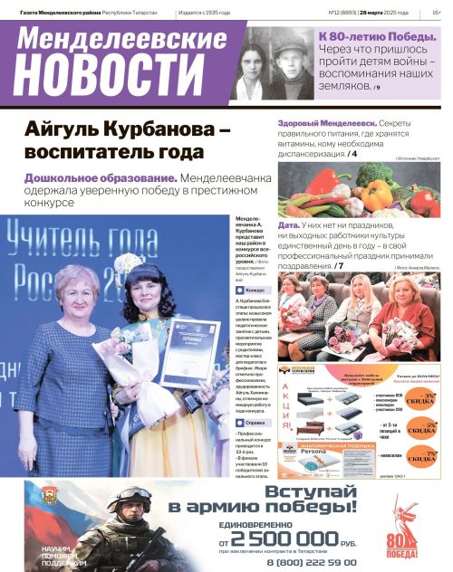 Газета «Менделеевские новости» вышла в новом формате
