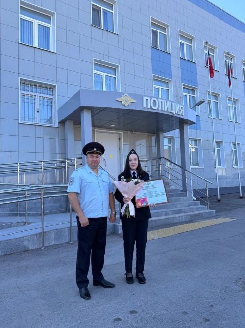 В отделе МВД Менделеевского района состоялось торжественное построение