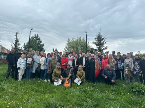В посёлке Бондюга Менделеевска у мемориала проведён митинг, посвященный 80-летию Победы