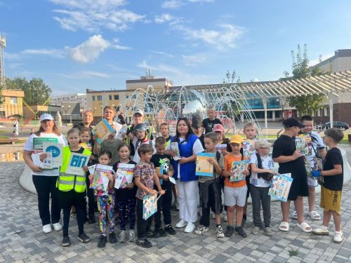 В парке «Дружба» Менделеевска провели увлекательное мероприятие по ПДД для детей