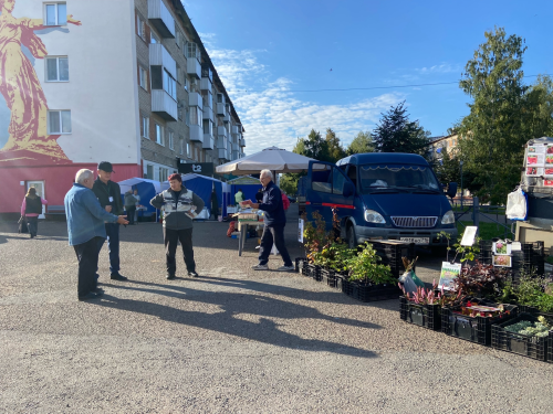 В Менделеевске в рамках Единого дня голосования проходит сельхозярмарка