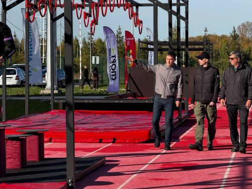 Новая спортплощадка для «Гонки Героев» открыта в Менделеевске
